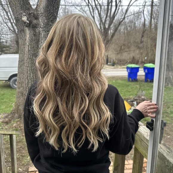 Hair Extensions Human Hair Mixed Golden Brown